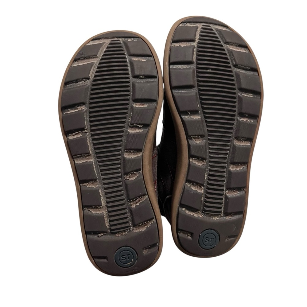 Stride Rite Sz 1.5M Boys Made 2 Play Indigo Brown High Top Sneakers - Picture 8 of 9